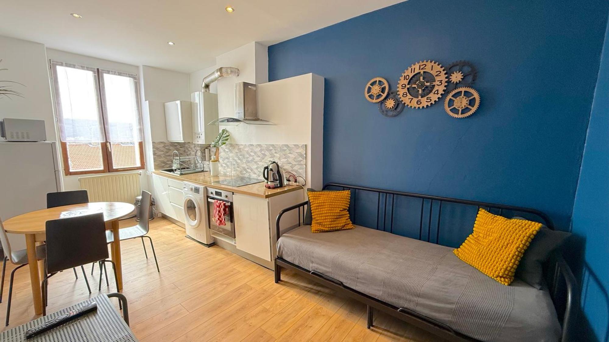 Apartment 012 Chic & Cosy F2 34m2 Hypercentre Wifi Smart Tv Netflix Saint-Etienne (Loire)